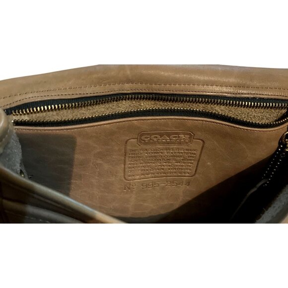 Vtg Coach Leather Crossbody Saddle Pouch Bag 9590 Made In NYC '90's - Picture 9 of 11